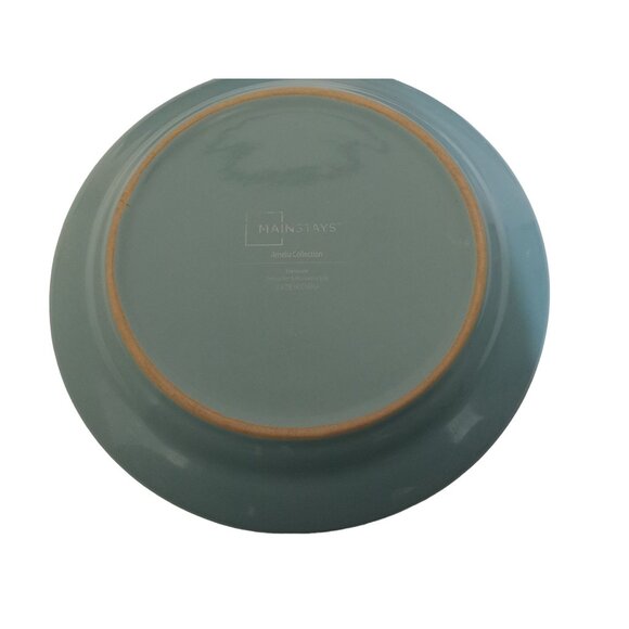 Mainstays Desert Salad Plate Amelia Collection Blue Embossed Stoneware Set Of 3 - Picture 2 of 4
